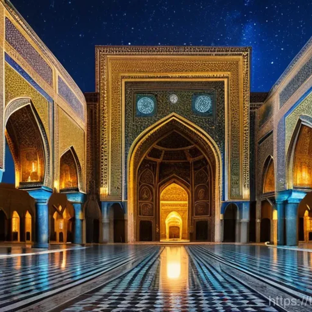 투르크메니스탄과 우즈베키스탄 비교 - **Uzbekistan - Registan Square at Night**
    "A breathtaking wide shot of Registan Square in Samark...