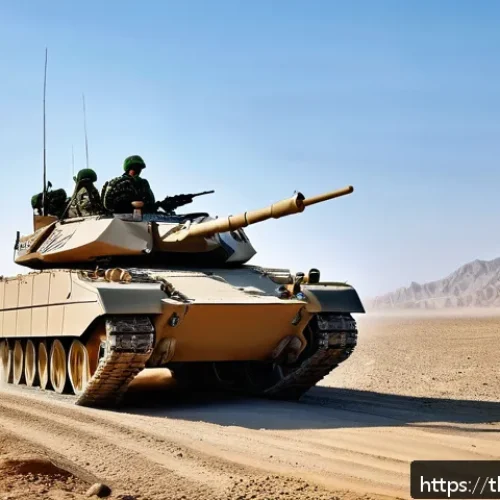 투르크메니스탄 군사 및 방위 - A modern Turkmenistan army unit in a desert training environment, featuring soldiers in advanced cam...